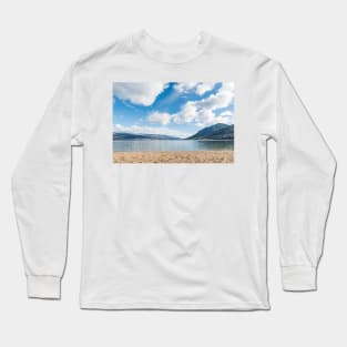 Summer Beach Lake and Mountains Long Sleeve T-Shirt